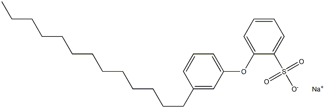 2-(3-Tridecylphenoxy)benzenesulfonic acid sodium salt Structure