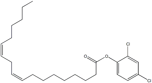 (9Z,12Z)-9,12-オクタデカジエン酸2,4-ジクロロフェニル 化学構造式