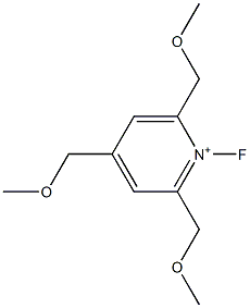 1-フルオロ-2,4,6-トリス(メトキシメチル)ピリジニウム 化学構造式