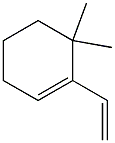 2-エテニル-3,3-ジメチルシクロヘキセン 化学構造式
