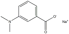 m-(Dimethylamino)benzoic acid sodium salt Structure