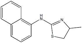 4-メチル-2-(1-ナフチル)アミノ-2-チアゾリン 化学構造式