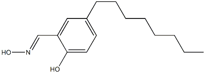 2-[(ヒドロキシイミノ)メチル]-4-オクチルフェノール 化学構造式