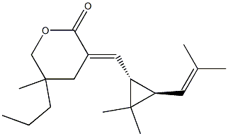 (3Z)-5-Methyl-5-propyl-3-[[(1R,2R)-3,3-dimethyl-2-(2-methyl-1-propenyl)cyclopropan-1-yl]methylene]tetrahydro-2H-pyran-2-one