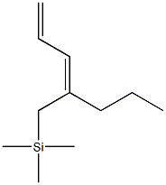 [(2Z)-2-プロピル-2,4-ペンタジエニル]トリメチルシラン 化学構造式