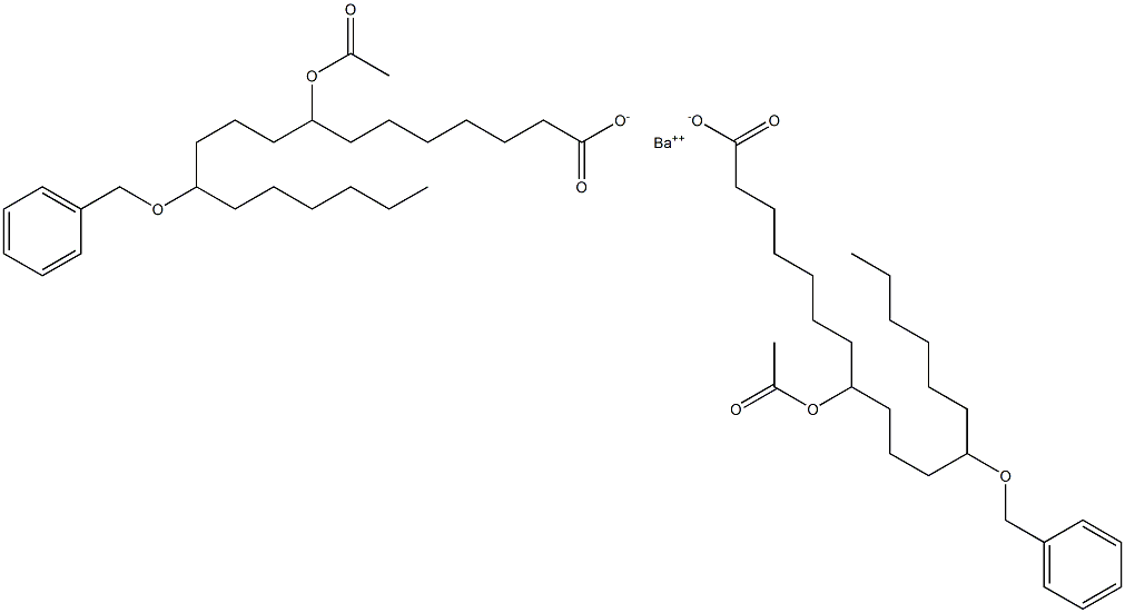 Bis(12-benzyloxy-8-acetyloxystearic acid)barium salt