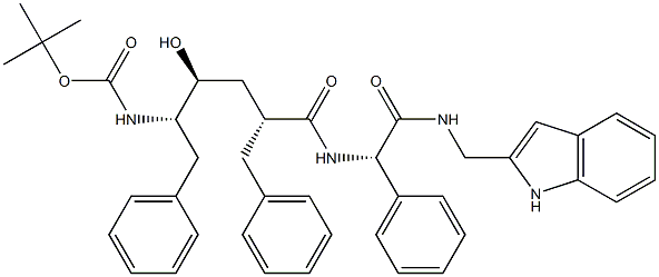 (2S)-2-[[(2R,4S,5S)-5-(tert-Butoxycarbonylamino)-2-benzyl-4-hydroxy-6-phenylhexanoyl]amino]-N-[(1H-indol-2-yl)methyl]-2-phenylacetamide