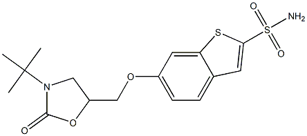 6-[(3-tert-Butyl-2-oxooxazolidin-5-yl)methoxy]benzo[b]thiophene-2-sulfonamide