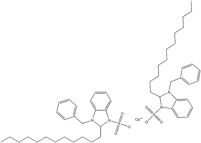 Bis(1-benzyl-2,3-dihydro-2-dodecyl-1H-benzimidazole-3-sulfonic acid)calcium salt