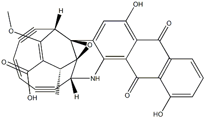 (1R,4S,4aS,14R,14aR)-1,4,7,12,13,14-Hexahydro-6,11-dihydroxy-3-methoxy-1-methyl-7,12-dioxo-4a,14a-epoxy-4,14-(3-hexene-1,5-diyne-1,6-diyl)naphtho[2,3-c]phenanthridine-2-carboxylic acid