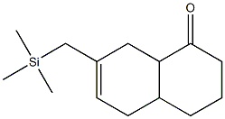 3,4,4a,5,8,8a-ヘキサヒドロ-7-トリメチルシリルメチル-1(2H)-ナフタレノン 化学構造式