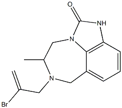 4,5,6,7-Tetrahydro-5-methyl-6-(2-bromo-2-propenyl)imidazo[4,5,1-jk][1,4]benzodiazepin-2(1H)-one
