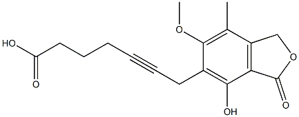 5-(6-Carboxy-2-hexyn-1-yl)-1,3-dihydro-4-hydroxy-6-methoxy-7-methylisobenzofuran-3-one