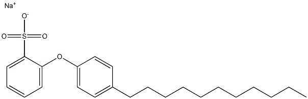 2-(4-ウンデシルフェノキシ)ベンゼンスルホン酸ナトリウム 化学構造式