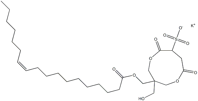 1-[[[(11Z)-1-Oxo-11-octadecenyl]oxy]methyl]-1-(hydroxymethyl)-4,7-dioxo-3,8-dioxacyclononane-6-sulfonic acid potassium salt