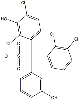 (2,3-Dichlorophenyl)(2,4-dichloro-3-hydroxyphenyl)(3-hydroxyphenyl)methanesulfonic acid