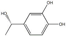 (S)-1-(3,4-ジヒドロキシフェニル)エタノール 化学構造式
