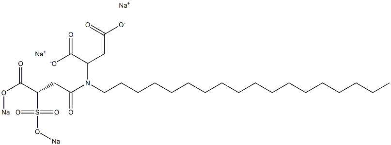 (S)-2-[[1-Oxo-3-[(sodiooxy)carbonyl]-3-[(sodiooxy)sulfonyl]propyl]octadecylamino]succinic acid disodium salt