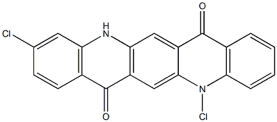 5,10-Dichloro-5,12-dihydroquino[2,3-b]acridine-7,14-dione Structure