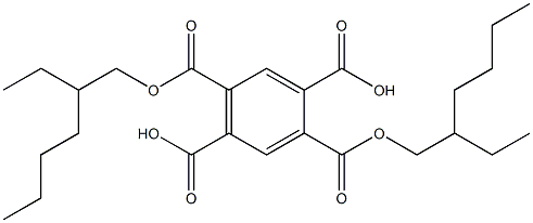 2,5-ビス(2-エチルヘキシルオキシカルボニル)テレフタル酸 化学構造式