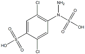 2,5-Dichloro-4-(2-sulfohydrazino)benzenesulfonic acid