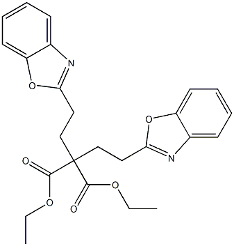 Bis[2-(benzoxazol-2-yl)ethyl]malonic acid diethyl ester