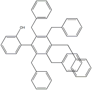 2-(2,3,4,5,6-ペンタベンジルフェニル)フェノール 化学構造式