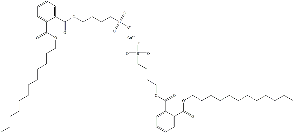 Bis[4-[(2-dodecyloxycarbonylphenyl)carbonyloxy]butane-1-sulfonic acid]calcium salt
