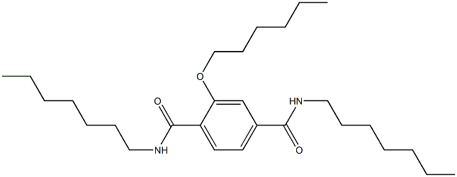2-(Hexyloxy)-N,N'-diheptylterephthalamide Structure