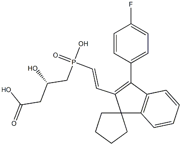 (3S)-3-Hydroxy-4-[hydroxy[(E)-2-[3-(4-fluorophenyl)spiro[1H-indene-1,1'-cyclopentan]-2-yl]ethenyl]phosphinyl]butyric acid
