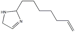 2-(6-ヘプテニル)-3-イミダゾリン 化学構造式