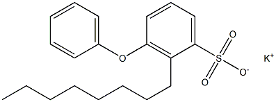 2-Octyl-3-phenoxybenzenesulfonic acid potassium salt Struktur