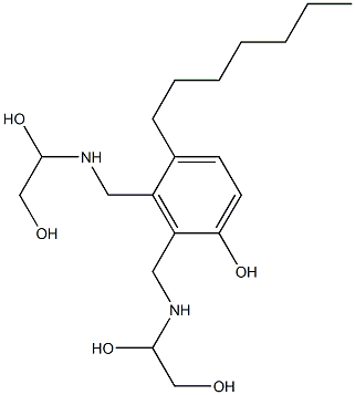 2,3-Bis[[(1,2-dihydroxyethyl)amino]methyl]-4-heptylphenol