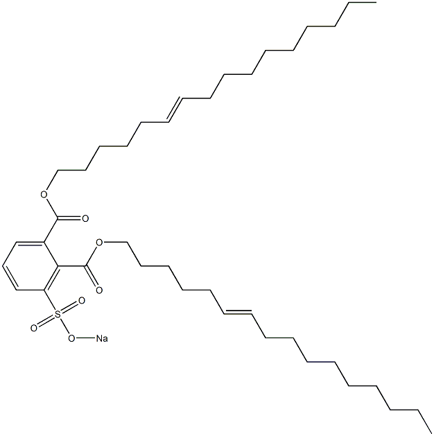 3-(Sodiosulfo)phthalic acid di(6-hexadecenyl) ester