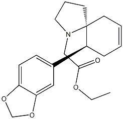 (5S,10S)-10-(1,3-Benzodioxol-5-yl)-1-azaspiro[4.5]dec-7-ene-1-acetic acid ethyl ester
