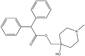 2,2-Diphenylacetic acid (4-hydroxy-1-methylpiperidin-4-yl)methyl ester