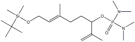 (6E)-3-[Bis(dimethylamino)phosphinyl]oxy-2,6-dimethyl-8-(tert-butyldimethylsiloxy)-1,6-octadiene