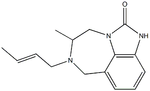 4,5,6,7-Tetrahydro-5-methyl-6-[(E)-2-butenyl]imidazo[4,5,1-jk][1,4]benzodiazepin-2(1H)-one