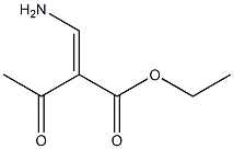 2-(アミノメチレン)-3-オキソ酪酸エチル 化学構造式