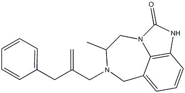 4,5,6,7-Tetrahydro-5-methyl-6-(2-benzyl-2-propenyl)imidazo[4,5,1-jk][1,4]benzodiazepin-2(1H)-one