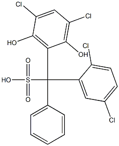 (2,5-Dichlorophenyl)(3,5-dichloro-2,6-dihydroxyphenyl)phenylmethanesulfonic acid