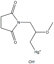 3-(2,5-Dioxo-1-pyrrolidinyl)-2-methoxypropylmercury(II) hydoxide