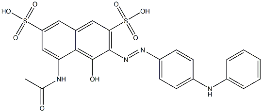 5-(Acetylamino)-4-hydroxy-3-[[4-(phenylamino)phenyl]azo]-2,7-naphthalenedisulfonic acid