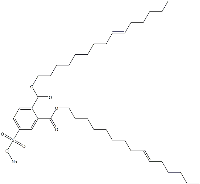 4-(Sodiosulfo)phthalic acid di(9-pentadecenyl) ester Structure