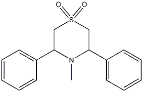 3,5-Diphenyl-4-methyltetrahydro-2H-1,4-thiazine 1,1-dioxide