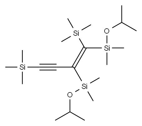 (Z)-1,4-ビス(トリメチルシリル)-1,2-ビス(イソプロピルオキシジメチルシリル)-1-ブテン-3-イン 化学構造式