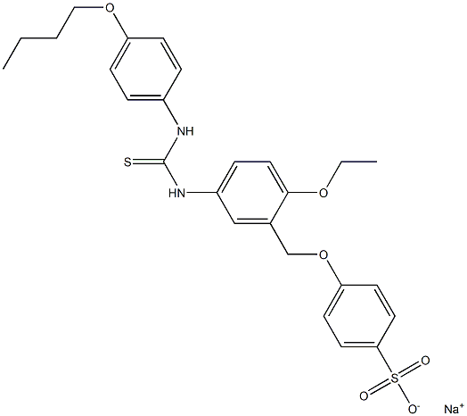 p-[[5-[3-(p-Butoxyphenyl)thioureido]-2-ethoxyphenyl]methoxy]benzenesulfonic acid sodium salt