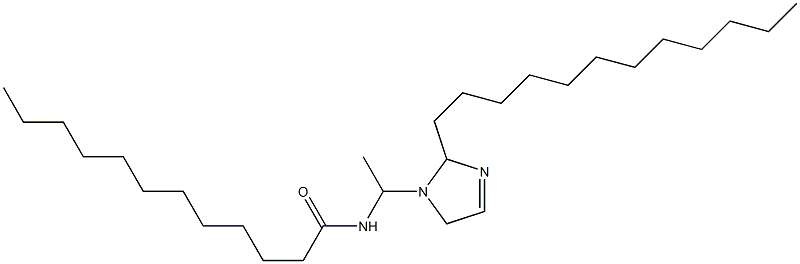 1-(1-ラウロイルアミノエチル)-2-ドデシル-3-イミダゾリン 化学構造式