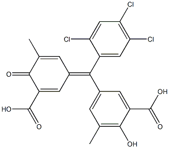 5-[(3-Carboxy-4-oxo-5-methyl-2,5-cyclohexadien-1-ylidene)(2,4,5-trichlorophenyl)methyl]-2-hydroxy-3-methylbenzoic acid