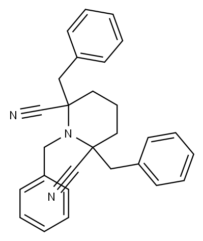 1,2,6-Tribenzylpiperidine-2,6-dicarbonitrile